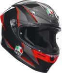 Kask AGV K6 S Slashcut Black/Grey/Red