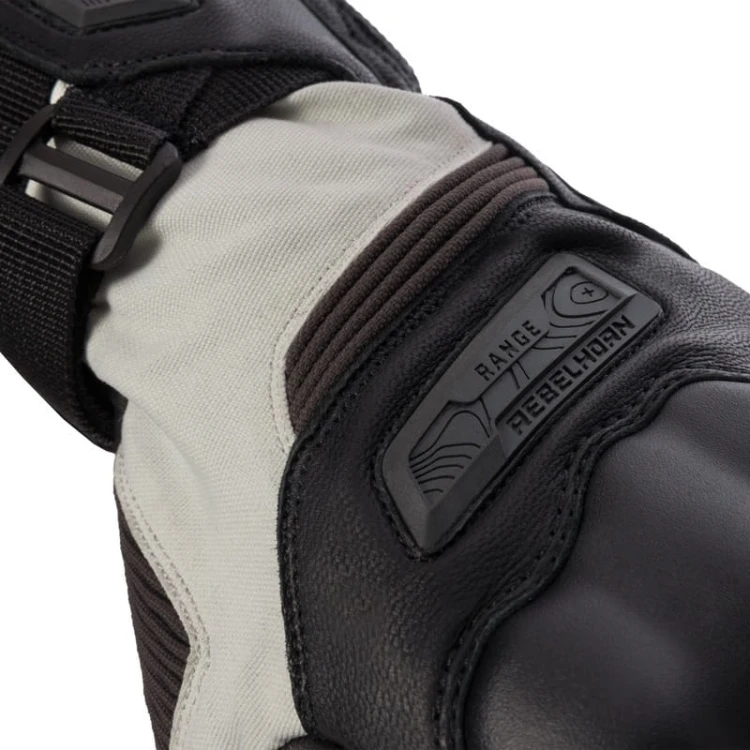 Rękawice Skórzane Rebelhorn Range Black-Light Grey #6.jpg