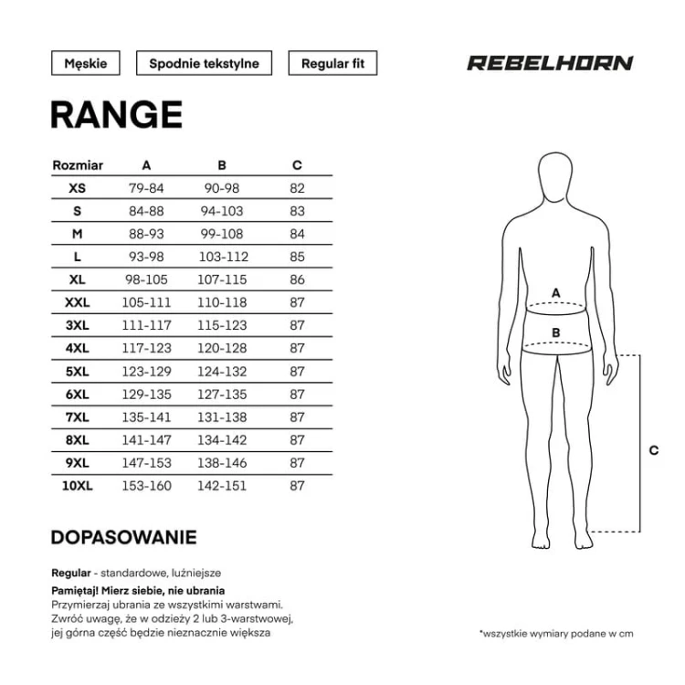 SPODNIE TEKSTYLNE REBELHORN RANGE BLACK #Roz.jpg