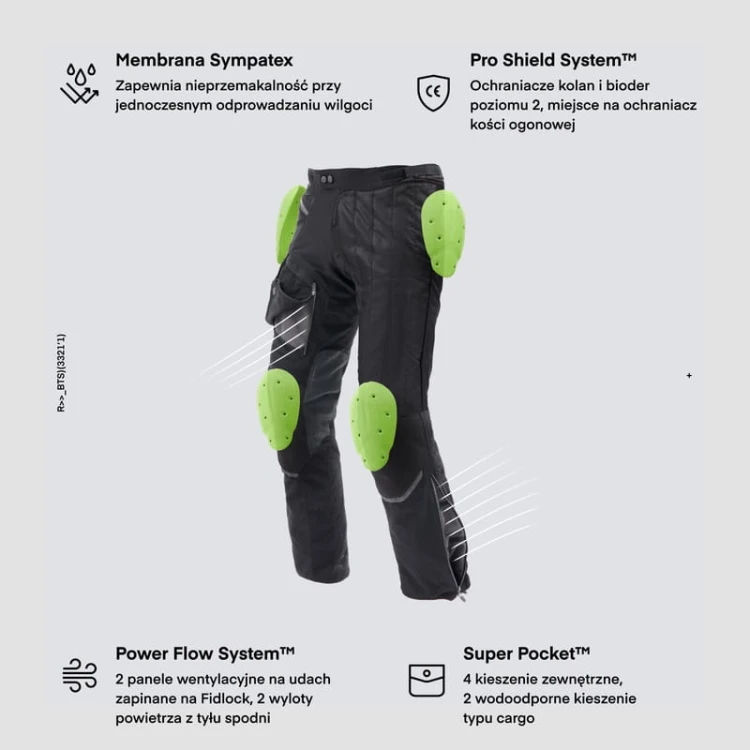 SPODNIE TEKSTYLNE REBELHORN RANGE BLACK #2.jpg