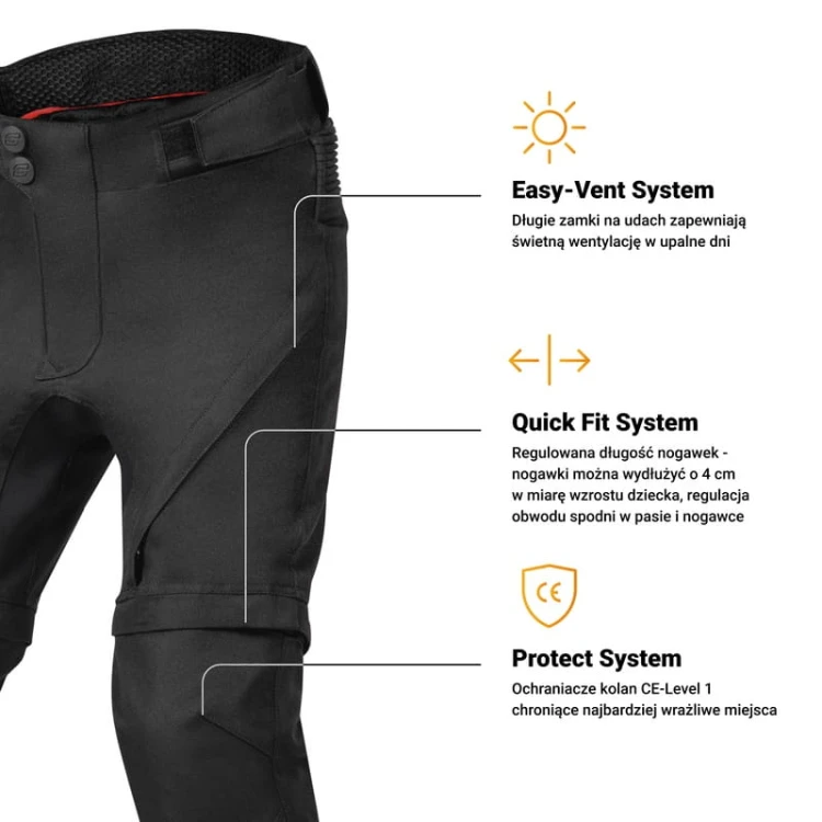 SPODNIE TEKSTYLNE OZONE UNION JUNIOR BLACK #2.jpg