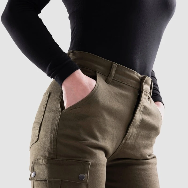 SPODNIE JEANS OZONE JANE LADY JOGGER FIT OLIVE #8.jpg