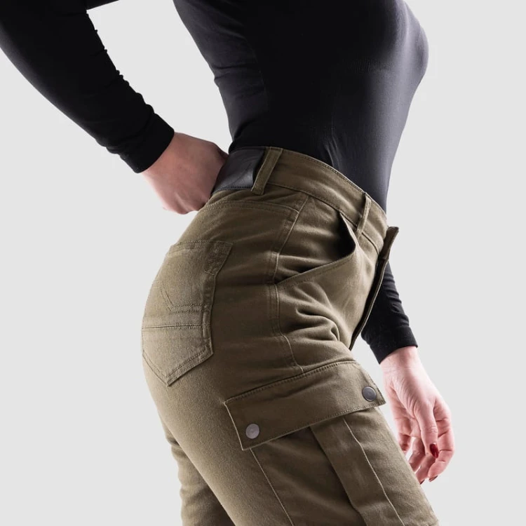 SPODNIE JEANS OZONE JANE LADY JOGGER FIT OLIVE #5.jpg