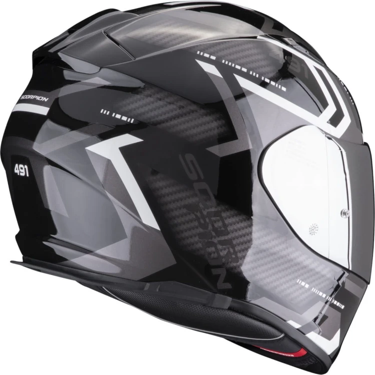Kask SCORPION EXO-491 Spin Black-White #1.jpg