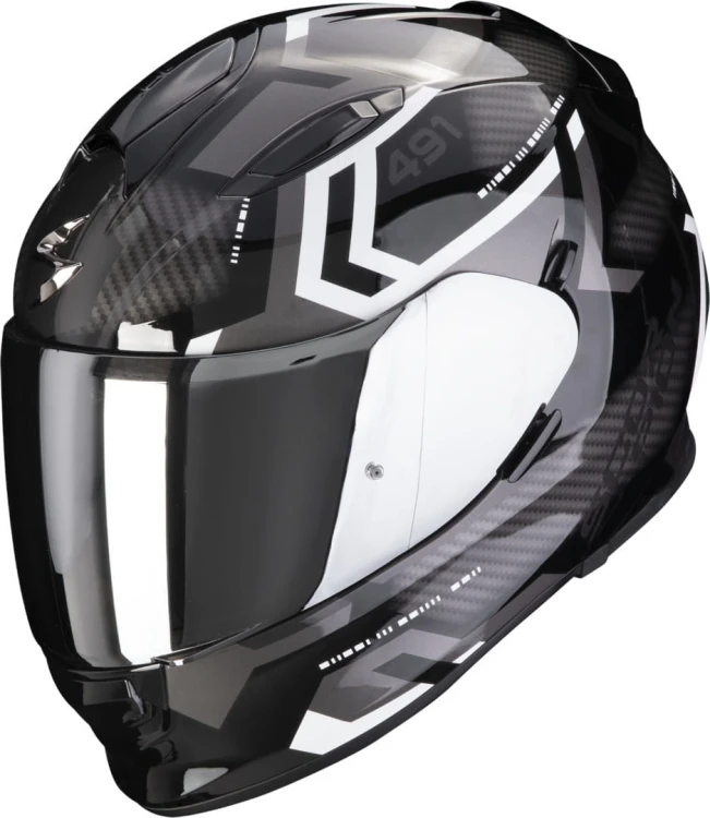 Kask SCORPION EXO-491 Spin Black-White.jpg