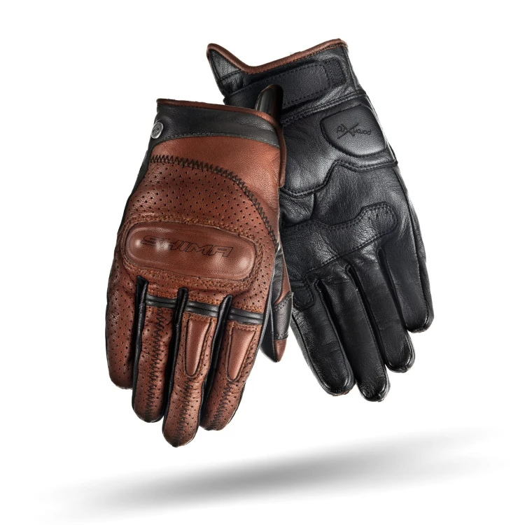 Rękawice motocyklowe krótkie SHIMA Caliber Brown 