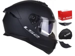 KASK MOTOCYKLOWY LS2 FF808 STREAM II BLENDA BLACK MAT