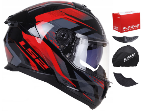 KASK MOTOCYKLOWY LS2 FF808 STREAM II BLENDA FURY RED