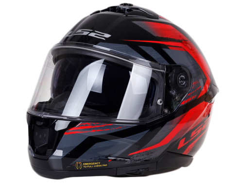 KASK MOTOCYKLOWY LS2 FF808 STREAM II BLENDA FURY RED