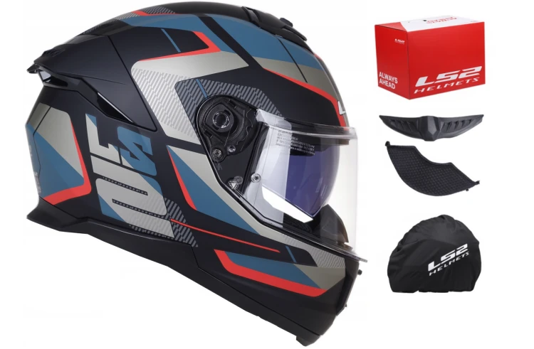 KASK MOTOCYKLOWY LS2 FF808 STREAM II BLENDA ROAD BLUE