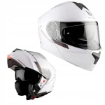 MT GENESIS SV SOLID WHITE KASK MOTOCYKLOWY SZCZĘKOWY