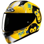 HJC C10 GETI KASK MOTOCYKLOWY INTEGRLANY ŻÓŁTY SREBRNY 