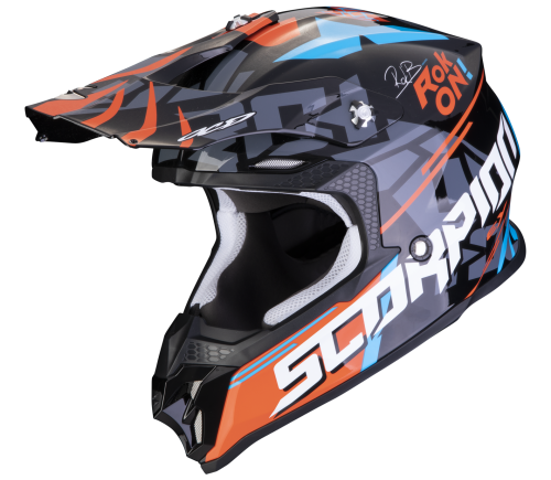 Kask SCORPION VX-16 EVO AIR ROK Black Orange 3.png