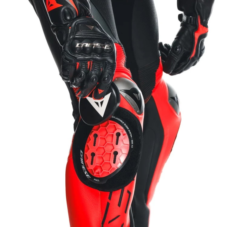 Kombinezon Dainese Audax D-Zip 1PC BLACK RED-FLUO ANTHRACITE 12.webp