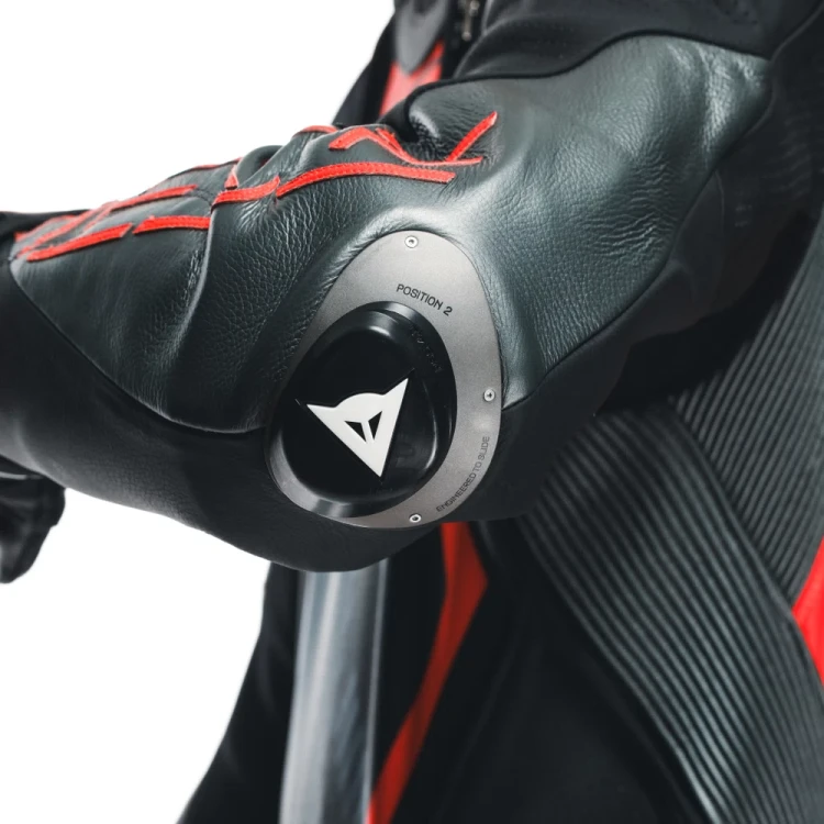 Kombinezon Dainese Audax D-Zip 1PC BLACK RED-FLUO ANTHRACITE 13.webp