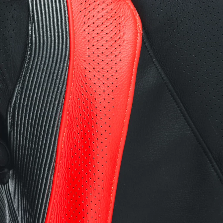 Kombinezon Dainese Audax D-Zip 1PC BLACK RED-FLUO ANTHRACITE 14.webp