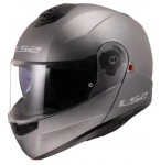 LS2 FF908 STROBE II SOLID MATT TITAIUM 06 KASK MOTOCYKLOWY SZCZĘKOWY  