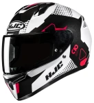 HJC C10 ASPA WHITE BLACK KASK MOTOCYKLOWY INTEGRLANY