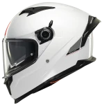 MT BRAKER SV SOLID WHITE KASK MOTOCYKLOWY INTEGRALNY