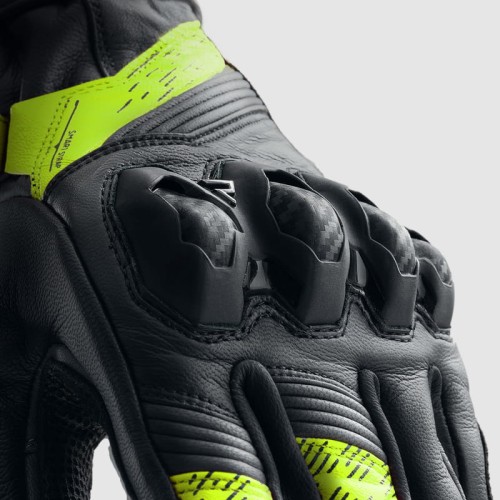 RĘKAWICE SKÓRZANE REBELHORN VIPER BLACK GREY fluo yellow 5.jpg