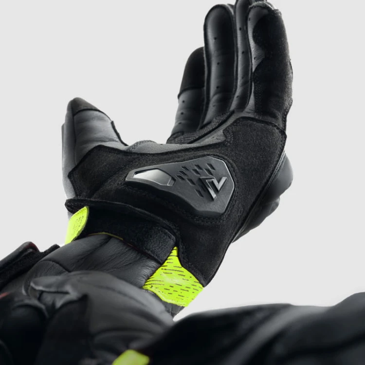 RĘKAWICE SKÓRZANE REBELHORN VIPER BLACK GREY fluo yellow 7.jpg