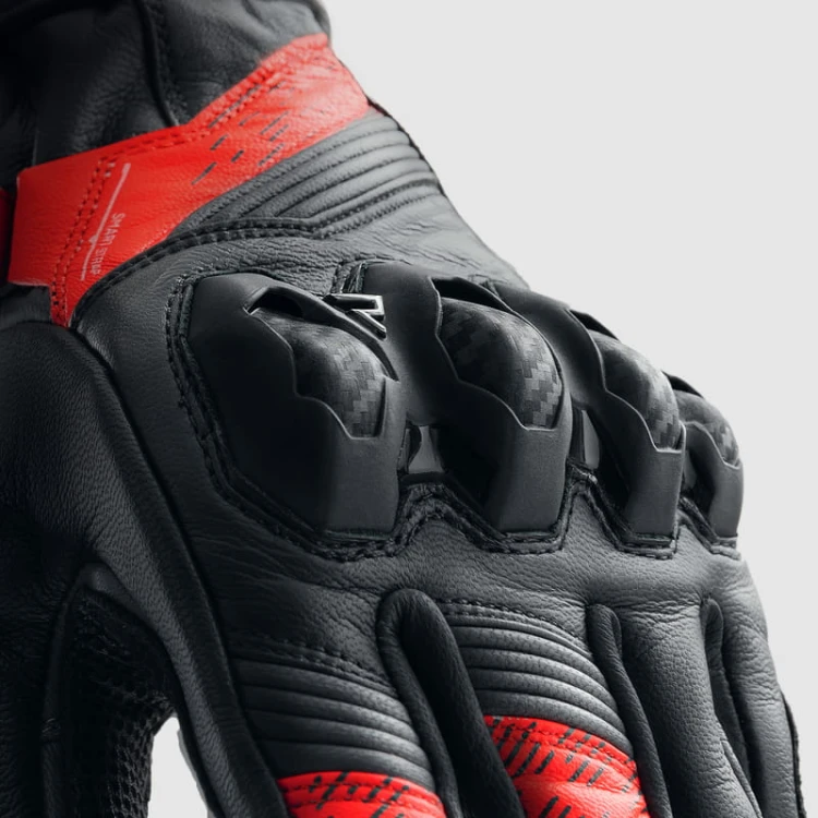 RĘKAWICE SKÓRZANE REBELHORN VIPER BLACK GREY RED 5.jpg