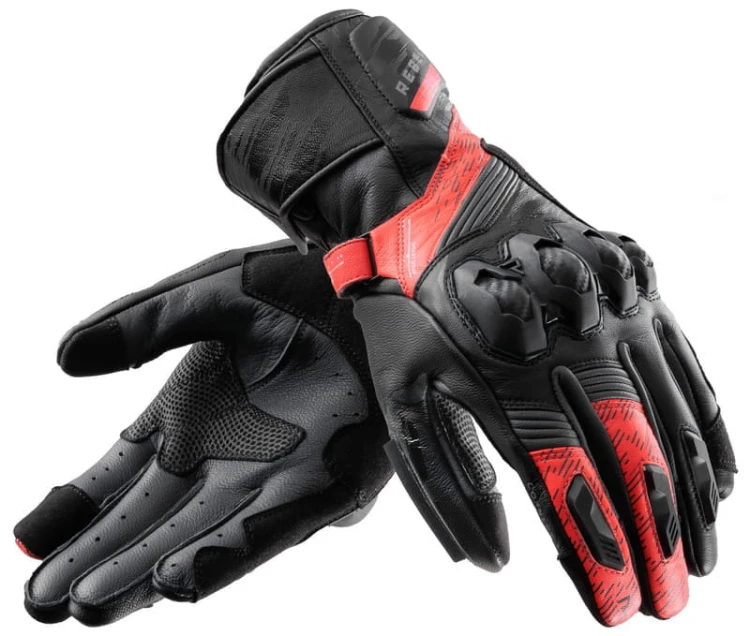 RĘKAWICE SKÓRZANE REBELHORN VIPER BLACK GREY RED 7.jpg
