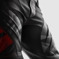 REBELHORN INFERNO RED FLUO SPODNIE MOTOCYKLOWE SKÓRZANE  4.jpg