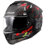 LS2 FF808 STREAM II ANGRY MONKEY B.RED-06 KASK MOTOCYKLOWY INTEGRALNY 