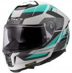 LS2 FF808 STREAM II ROAD M. CYAN GREY-06 KASK MOTOCYKLOWY INTEGRALNY 