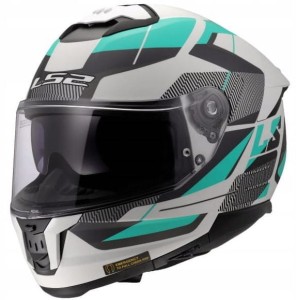 LS2 FF808 STREAM II ROAD M. CYAN GREY-06 KASK MOTOCYKLOWY INTEGRALNY 