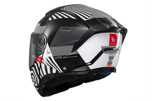 KASK MT ATOM 2 SV STRANGE B2 BLACK WHITE  8.webp