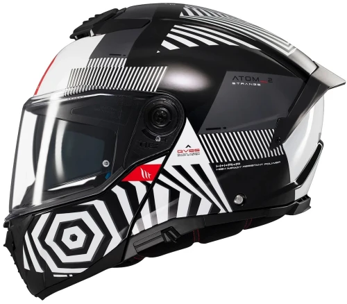KASK MT ATOM 2 SV STRANGE B2 BLACK WHITE.webp