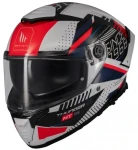 MT THUNDER 4 SV LUMINENCE A7 WHITE BLUE RED KASK MOTOCYKLOWY INTEGRALNY 