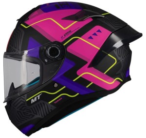 MT HELMETS TARGO S BRIK C8 BLCK PINK MATT KASK MOTOCYKLOWY INTEGRALNY 