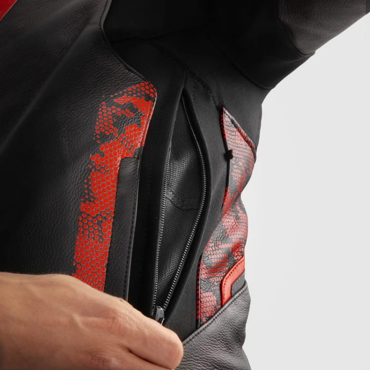 KURTKA SKÓRZANA REBELHORN VELOCE CAMO BLACK fluo red  4.jpg