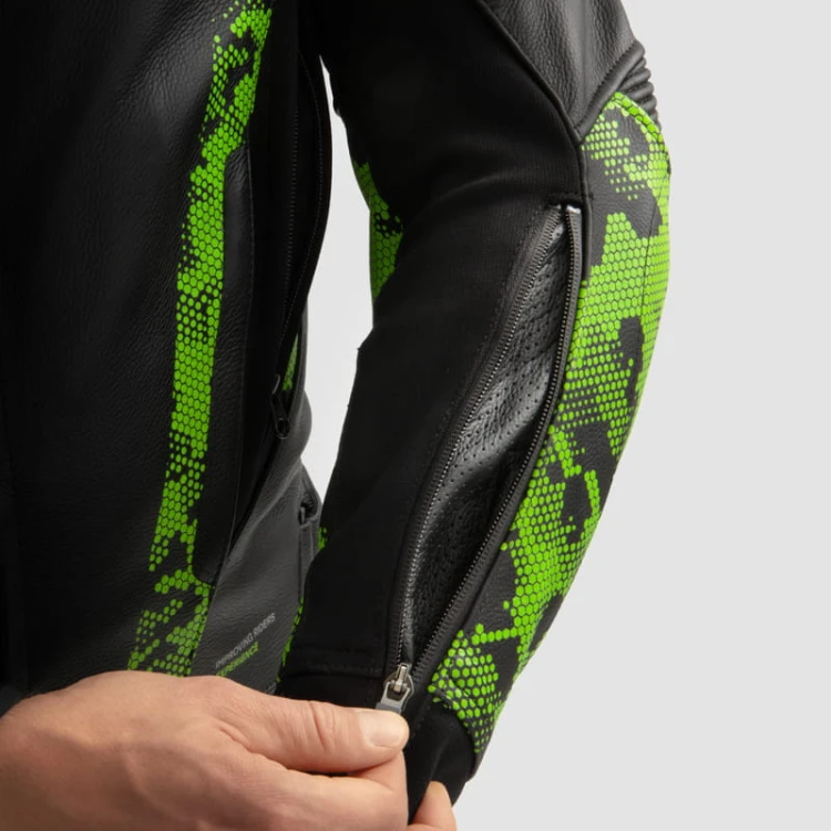 KURTKA SKÓRZANA REBELHORN VELOCE CAMO BLACK GREEN FLUO RED  4.jpg