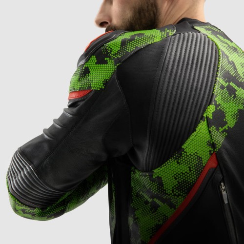 KURTKA SKÓRZANA REBELHORN VELOCE CAMO BLACK GREEN FLUO RED  9.jpg