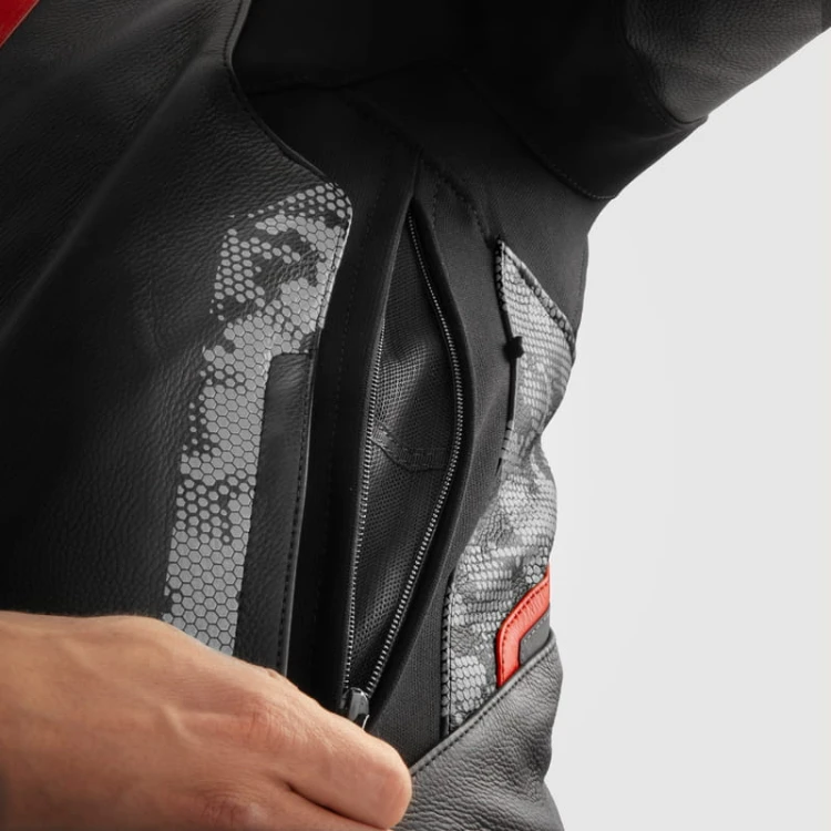 KURTKA SKÓRZANA REBELHORN VELOCE CAMO BLACK GREY FLUO RED  8.jpg