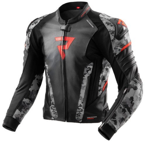 KURTKA SKÓRZANA REBELHORN VELOCE CAMO BLACK GREY FLUO RED  14.jpg