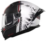 MT HELMETS BRAKER SV CHARM A1 BLACK WHITE MATT KASK MOTOCYKLOWY  