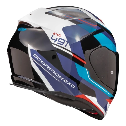 Kask SCORPION EXO-491 Abilis Black Blue Red 3.webp