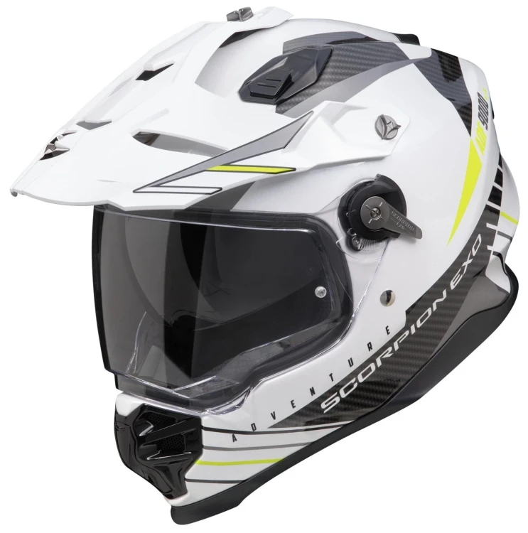 Kask SCORPION ADF-9000 AIR FEAT White YELLOW NEON.webp