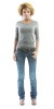 Spodnie jeans damskie Motto Wear Kira X