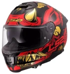 LS2 FF808 STREAM II DRAKO BLACK RED KASK MOTOCYKLOWY INTEGRALNY 