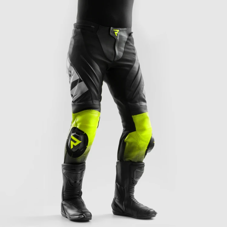 SPODNIE SKÓRZANE REBELHORN INFERNO BLACK WHITE FLUO YELLOW  2.jpg