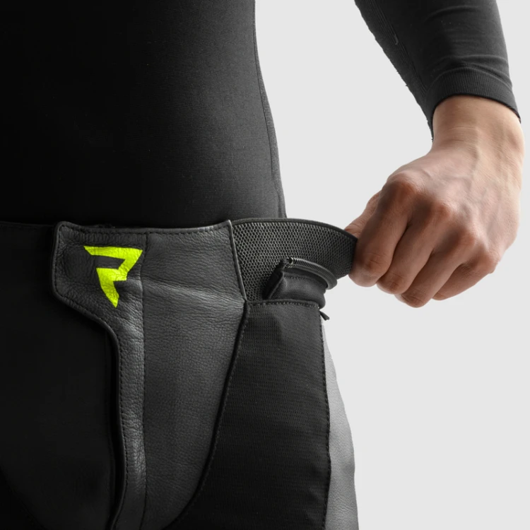 SPODNIE SKÓRZANE REBELHORN INFERNO BLACK WHITE FLUO YELLOW 9.jpg