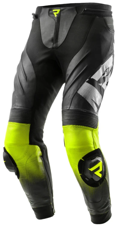 SPODNIE SKÓRZANE REBELHORN INFERNO BLACK WHITE FLUO YELLOW.jpg