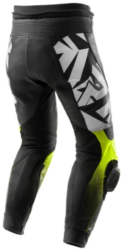 SPODNIE SKÓRZANE REBELHORN INFERNO BLACK WHITE FLUO YELLOW 1.jpg