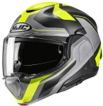 HJC F100 BIOS GREY YELLOW KASK MOTOCYKLOWY SZCZĘKOWY